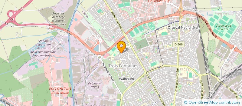 localisation de l'entreprise BMC HOTEL  REIMS