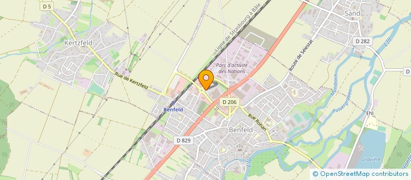 localisation de l'entreprise BMC LAVAGE à BENFELD