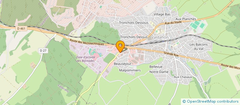 localisation de l'entreprise BMC SERVICES à VALDAHON