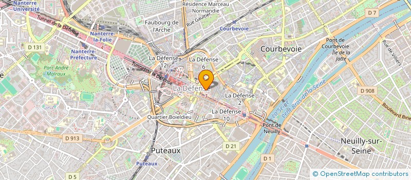 localisation de l'entreprise BMC SOFTWARE FRANCE SAS à COURBEVOIE