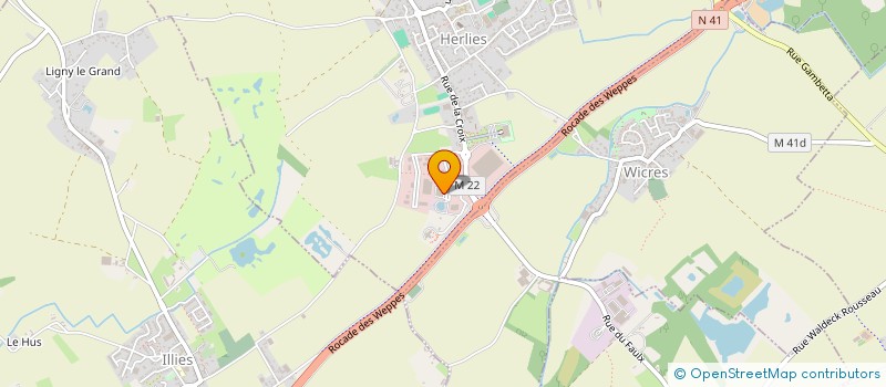 localisation de l'entreprise BMC TRANSPORT INTERNATIONAL  HERLIES