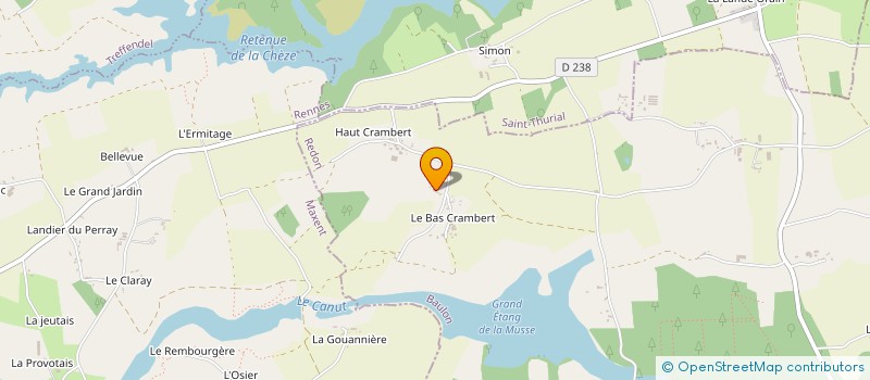 localisation de l'entreprise BMC35  BAULON