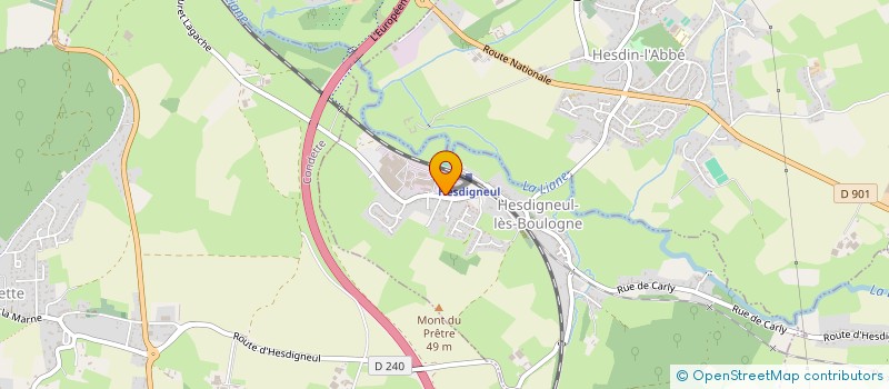 localisation de l'entreprise BMCB  HESDIGNEUL-LES-BOULOGNE