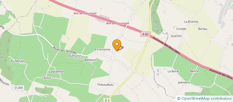 localisation de l'entreprise BMCD PEINTURES AQUITAINE  COCUMONT