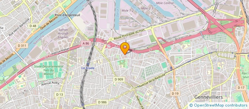 localisation de l'entreprise BMCE à COLOMBES