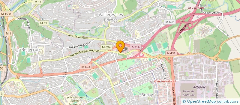 localisation de l'entreprise BMCV  METZ