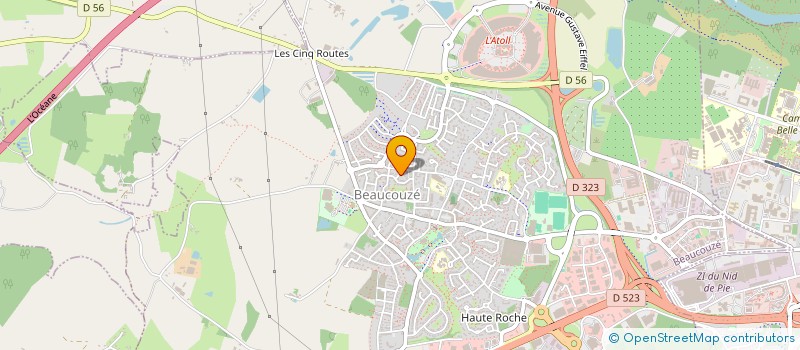 localisation de l'entreprise BMD à BEAUCOUZE