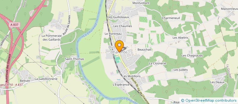 localisation de l'entreprise BMD  BUSSAC-SUR-CHARENTE