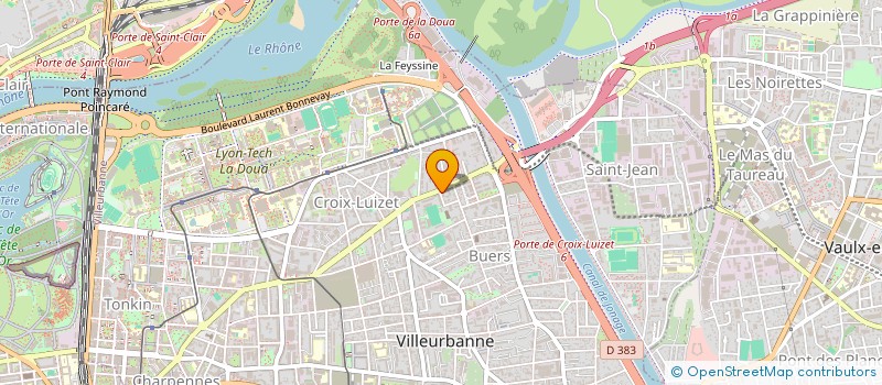 localisation de l'entreprise BMD ALUMINIUM  VILLEURBANNE