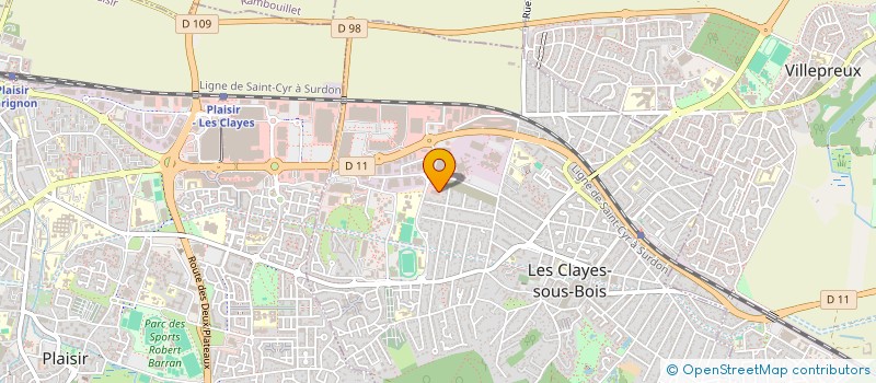 localisation de l'entreprise BMD FR à LES CLAYES-SOUS-BOIS