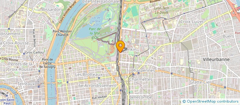 localisation de l'entreprise BMD INVEST  VILLEURBANNE