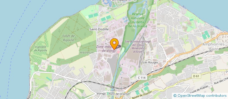 localisation de l'entreprise BME 74 à THONON-LES-BAINS