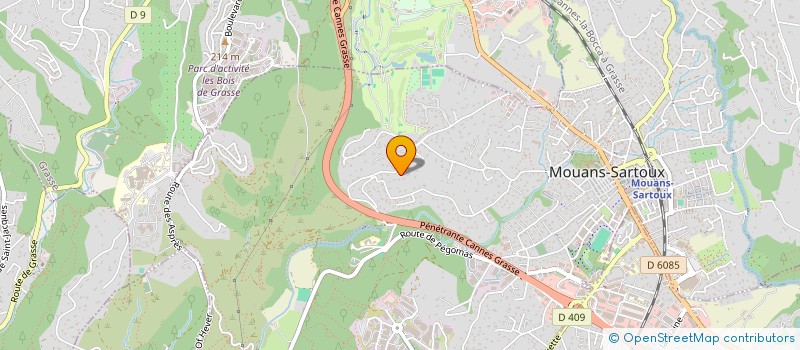 localisation de l'entreprise BME AUDIT ET CONSEIL  MOUANS-SARTOUX