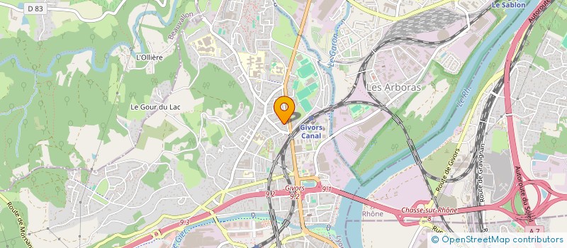 localisation de l'entreprise BME ETANCHEITE  GIVORS