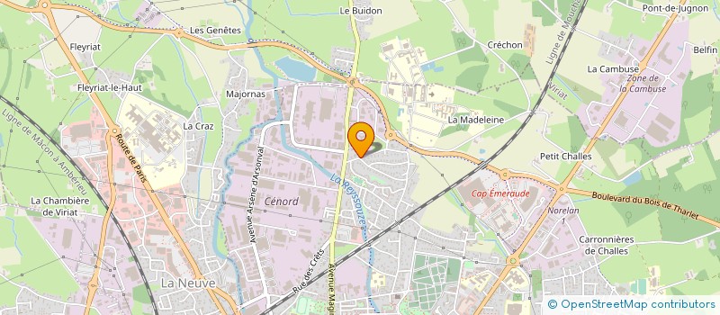 localisation de l'entreprise BME RENOV à BOURG-EN-BRESSE