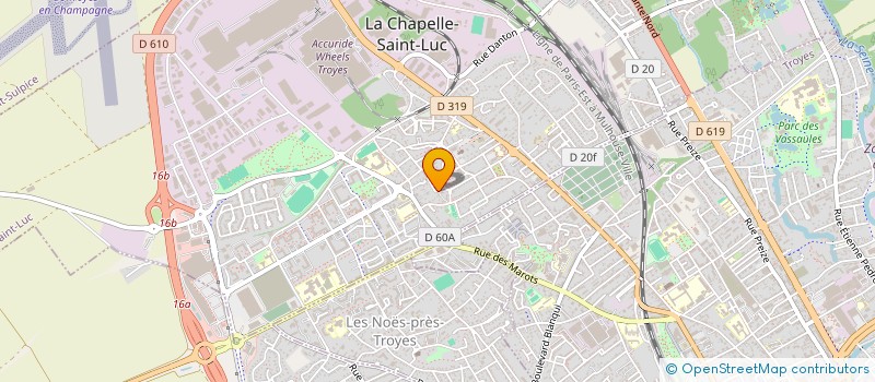 localisation de l'entreprise BMENERGIE à LA CHAPELLE-SAINT-LUC