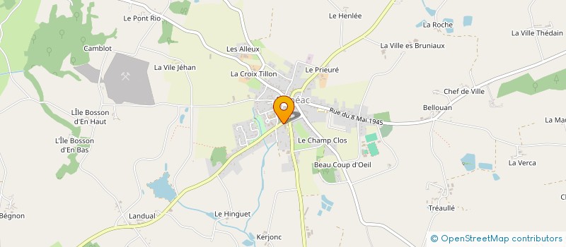 localisation de l'entreprise BMF  MENEAC