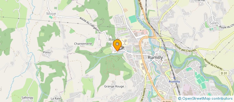 localisation de l'entreprise BMF  RUMILLY