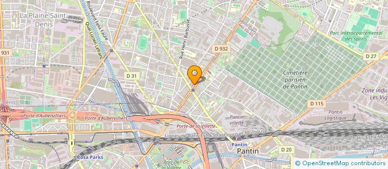 localisation de l'entreprise BMF à AUBERVILLIERS