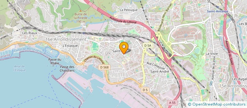 localisation de l'entreprise BMF ENERGIE à MARSEILLE