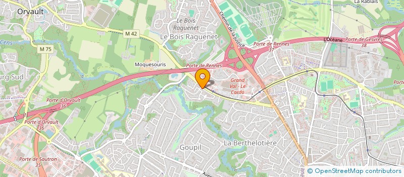 localisation de l'entreprise BMF FINANCES à ORVAULT