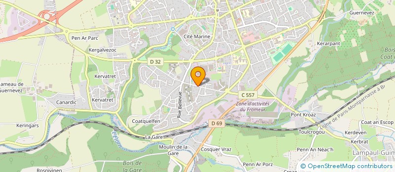 localisation de l'entreprise BMF SCOMET  LANDIVISIAU