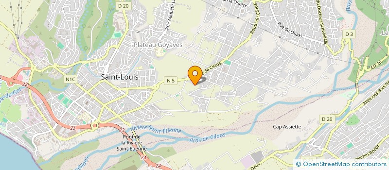 localisation de l'entreprise BMFS  SAINT-LOUIS