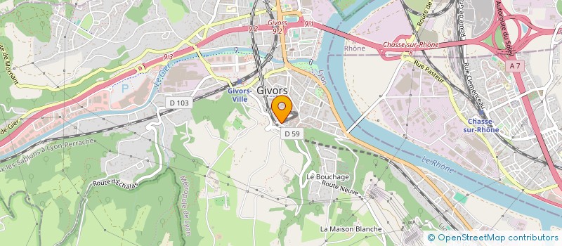 localisation de l'entreprise BMG à GIVORS
