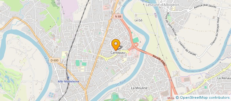 localisation de l'entreprise BMG 81 à ALBI