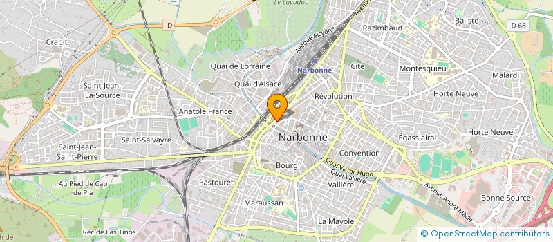 localisation de l'entreprise BMG  NARBONNE