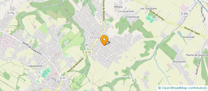 localisation de l'entreprise BMG ARTISAN  MONTBERON