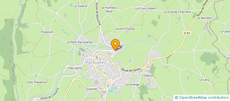 localisation de l'entreprise BMG-CMB  PANISSIERES
