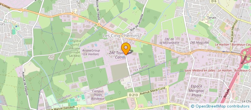 localisation de l'entreprise BMG CREATIONS  LE HAILLAN