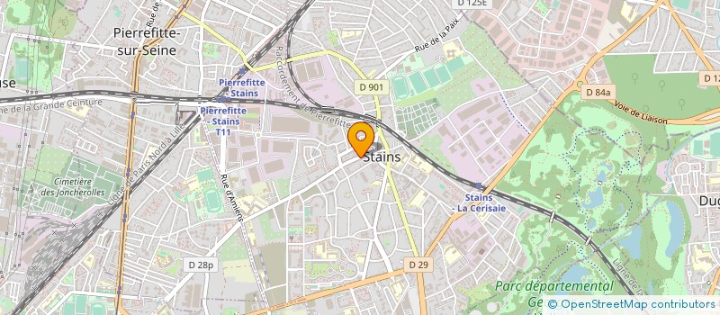 localisation de l'entreprise BMG FRANCE MENUISERIE à STAINS