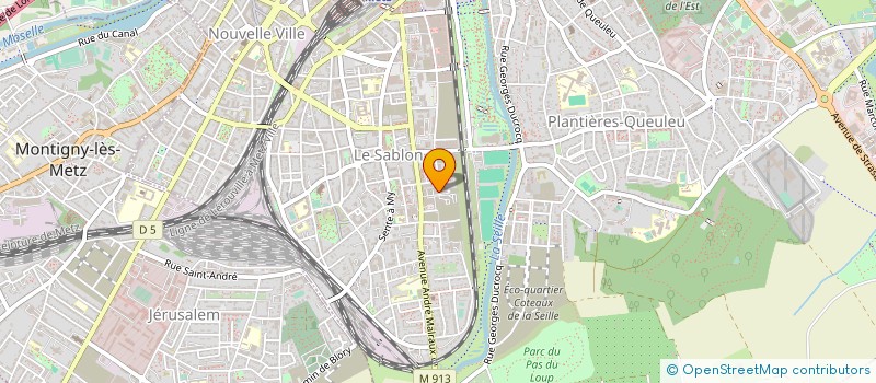 localisation de l'entreprise BMG SOLUTIONS à METZ