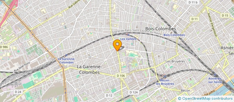 localisation de l'entreprise BMG SYSTEM à LA GARENNE-COLOMBES