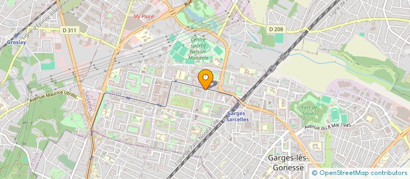 localisation de l'entreprise BMG TRANSPORT  SARCELLES