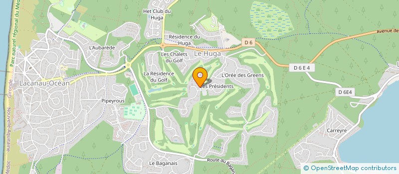 localisation de l'entreprise BMGOLFTOUR  LACANAU