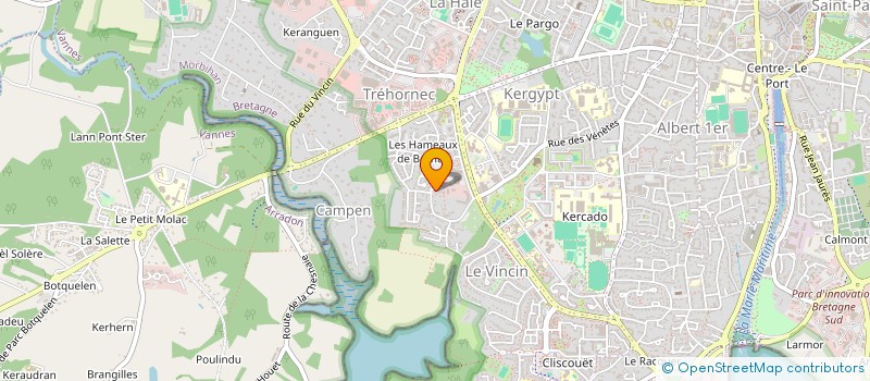 localisation de l'entreprise BMH à VANNES