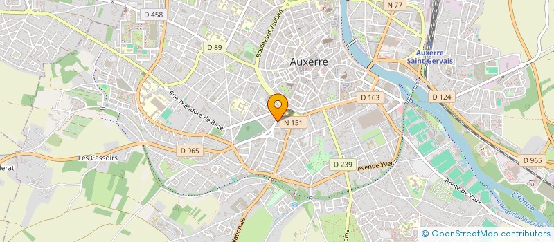 localisation de l'entreprise BMH à AUXERRE