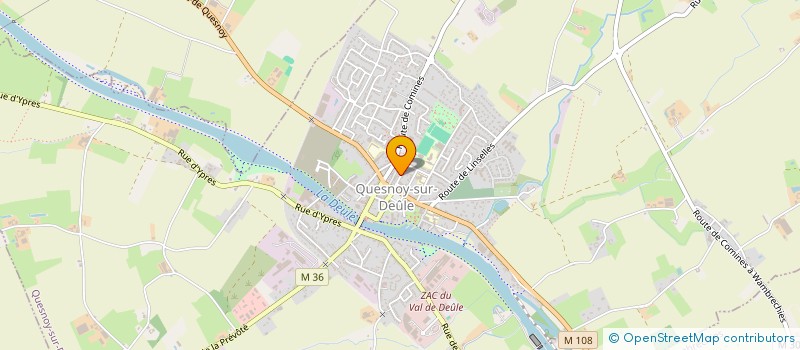 localisation de l'entreprise BMH ENTREPRISES à QUESNOY-SUR-DEULE