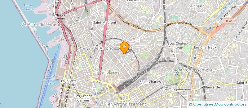 localisation de l'entreprise BMH IMPORT - EXPORT à MARSEILLE