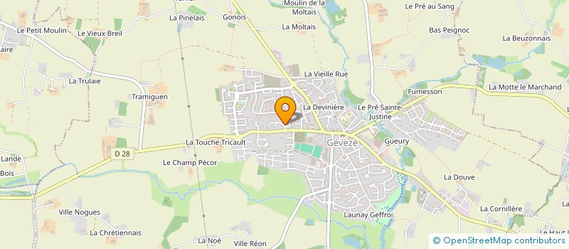 localisation de l'entreprise BMH INVESTISSEMENT  GEVEZE