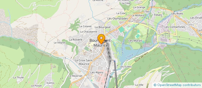 localisation de l'entreprise BMH REALISATIONS  BOURG-SAINT-MAURICE