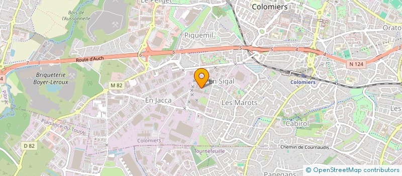 localisation de l'entreprise BMH TAXI à COLOMIERS