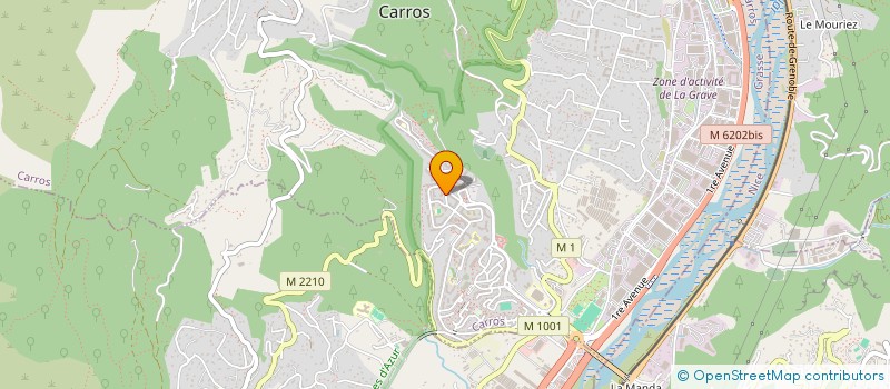 localisation de l'entreprise BMH VTC 06 à CARROS