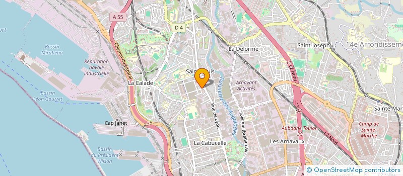 localisation de l'entreprise BMI à MARSEILLE