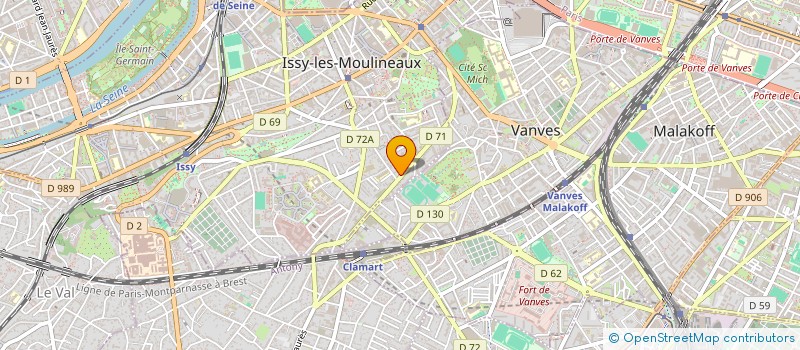 localisation de l'entreprise BMI AUDIT FRANCE à ISSY-LES-MOULINEAUX