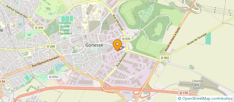 localisation de l'entreprise BMI CONSTRUCTION  GONESSE