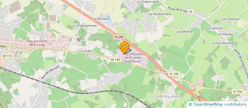 localisation de l'entreprise BMI SERVICES à HAUTE-GOULAINE